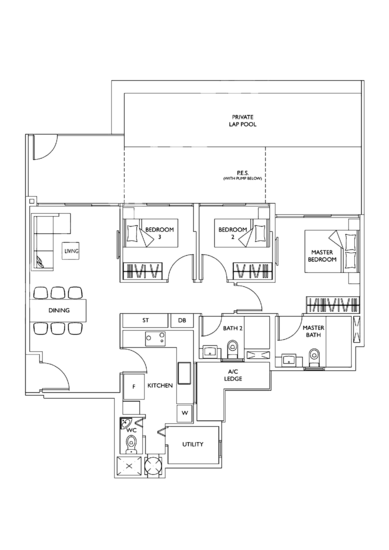 The Luxurie - Floor Plan