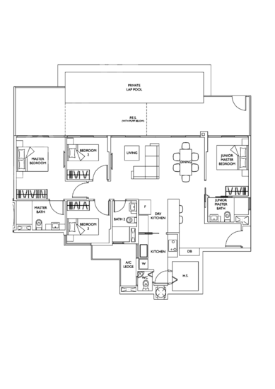 The Luxurie - Floor Plan
