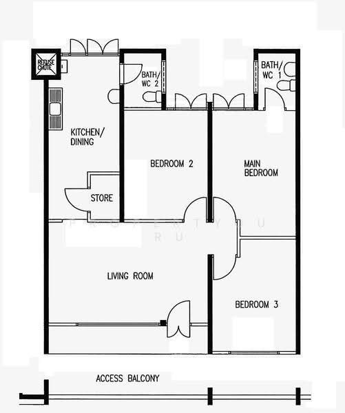 233 Serangoon Avenue 3, 233 Serangoon Avenue 3, Hougang / Punggol / Sengkang, 3 Bedrooms, 904 sqft, HDB Flat For Sale, by Melina Yap, 500178277 - 2D - PropertyGuru.com.sg