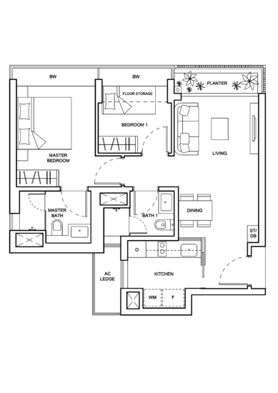 The Palette - Floor Plan
