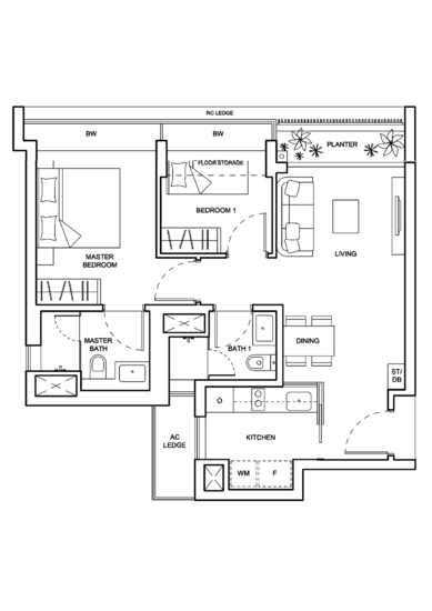 The Palette - Floor Plan
