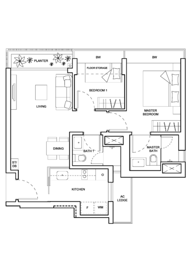 The Palette - Floor Plan