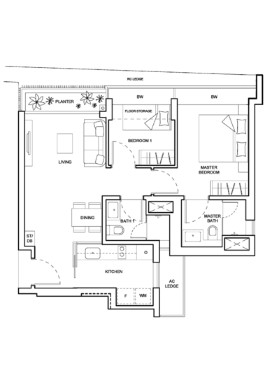 The Palette - Floor Plan