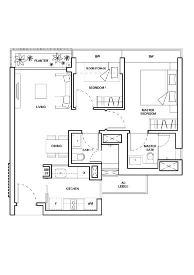 The Palette - Floor Plan