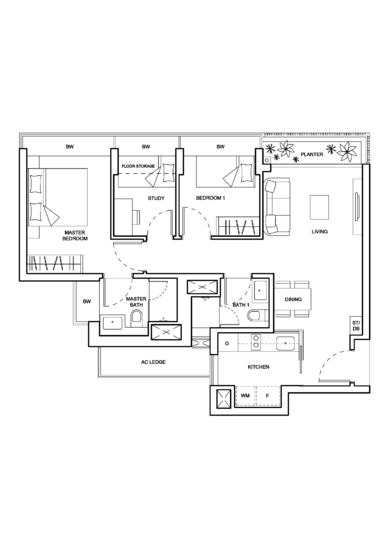The Palette - Floor Plan