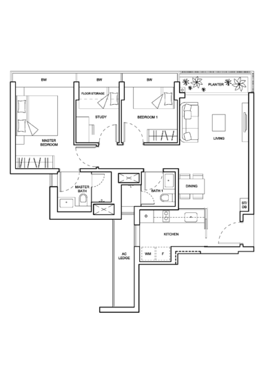 The Palette - Floor Plan