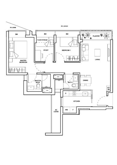 The Palette - Floor Plan