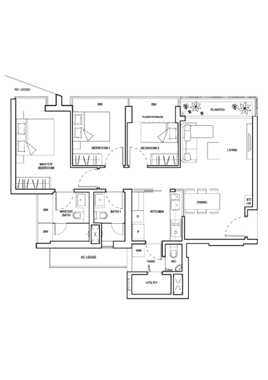 The Palette - Floor Plan