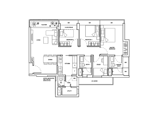 The Palette - Floor Plan