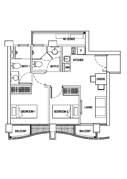 Central Imperial, 3 Lorong 14 Geylang, 2 Bedrooms, 506 sqft, Condominium For Rent, by Mike Poon 潘資文, 24093423 - PropertyGuru.com.sg