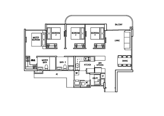 Riversound Residence - Floor Plan