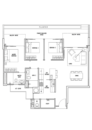 The Nautical - Floor Plan