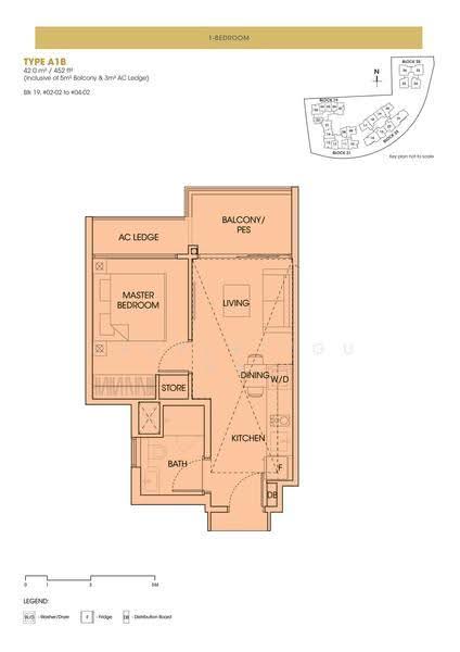 The Antares, 19 Mattar Road, Eunos / Geylang / Paya Lebar, 1 Bedroom, 452 sqft, Condominium For Rent, by Ng Zi Wei, 500274017 - 2D - PropertyGuru.com.sg