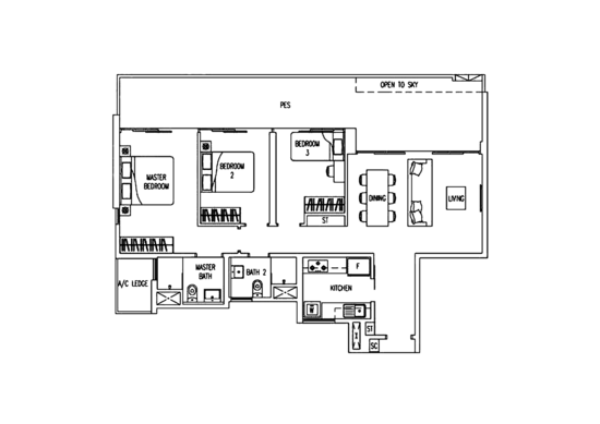 Twin Waterfalls - Floor Plan