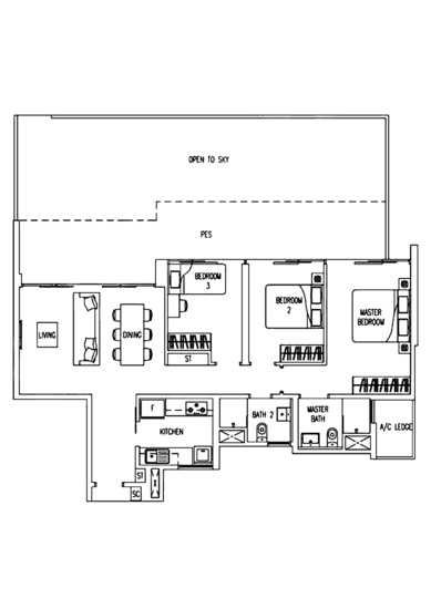 Twin Waterfalls - Floor Plan