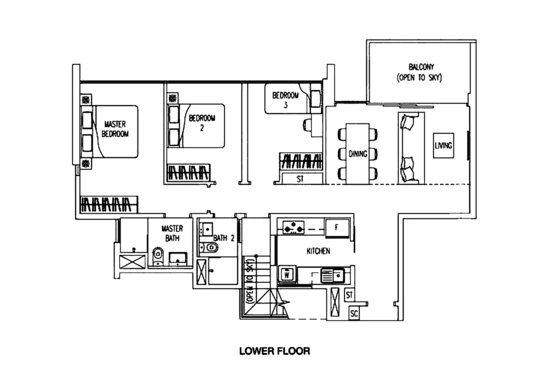 Twin Waterfalls - Floor Plan