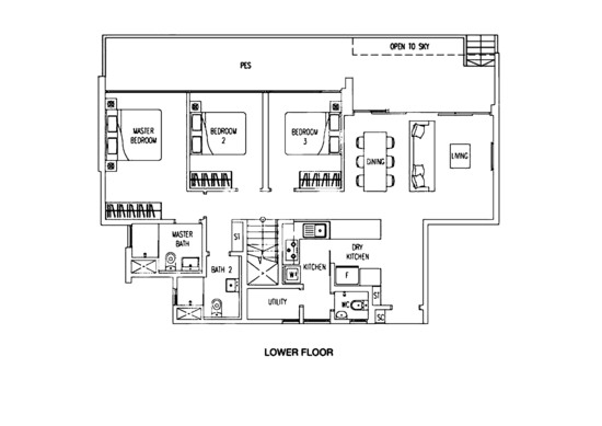 Twin Waterfalls - Floor Plan