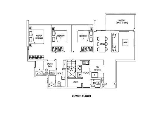 Twin Waterfalls - Floor Plan