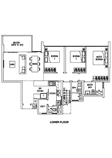 Twin Waterfalls - Floor Plan