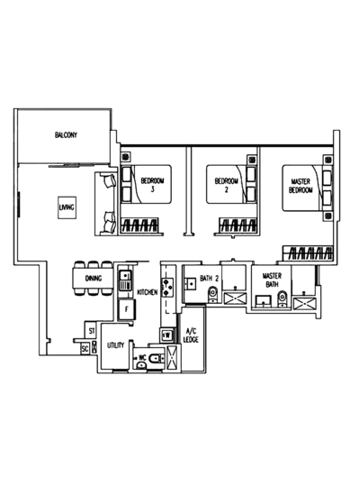 Twin Waterfalls - Floor Plan