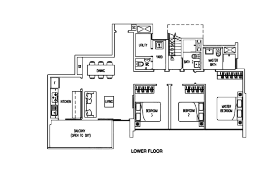 Twin Waterfalls - Floor Plan