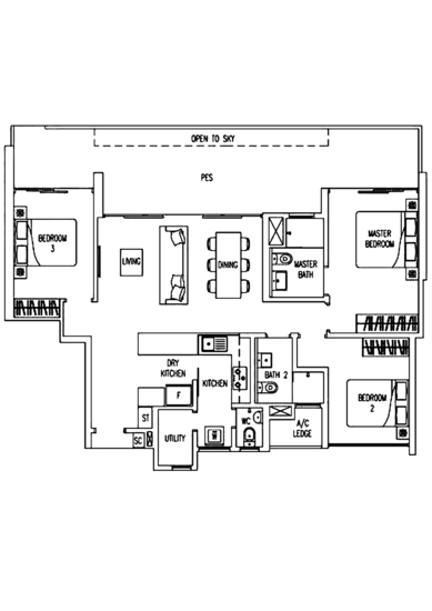Twin Waterfalls - Floor Plan