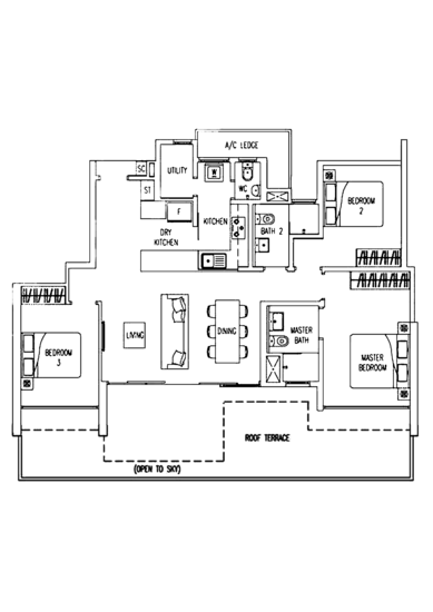 Twin Waterfalls - Floor Plan