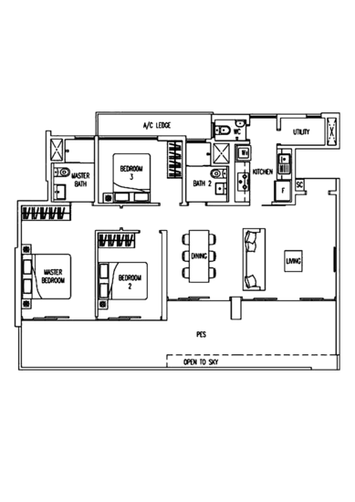 Twin Waterfalls - Floor Plan