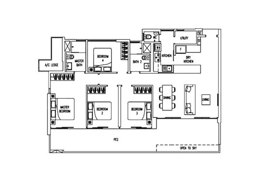 Twin Waterfalls - Floor Plan