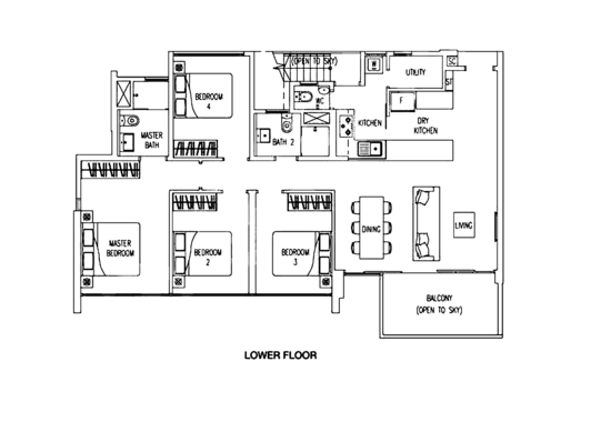 Twin Waterfalls - Floor Plan