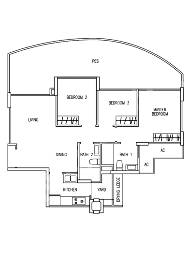 The Tampines Trilliant - Floor Plan