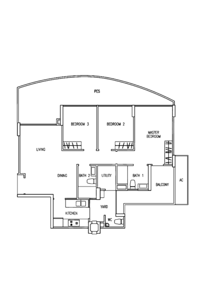The Tampines Trilliant - Floor Plan