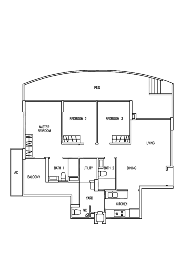 The Tampines Trilliant - Floor Plan