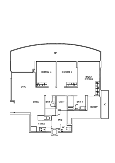 The Tampines Trilliant - Floor Plan