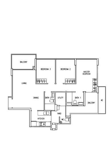 The Tampines Trilliant - Floor Plan