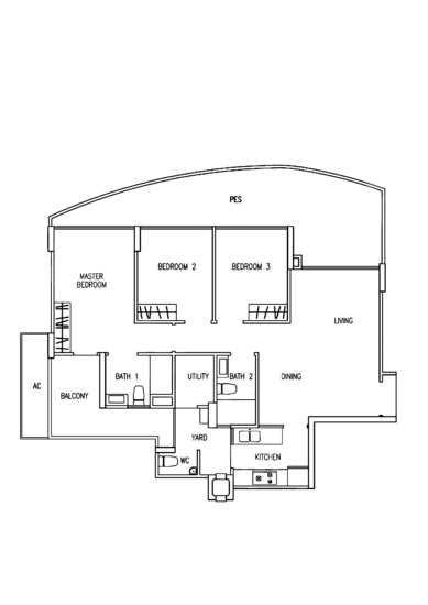 The Tampines Trilliant - Floor Plan