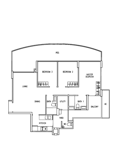 The Tampines Trilliant - Floor Plan