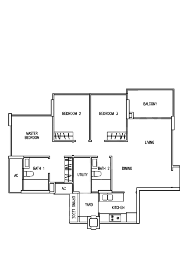 The Tampines Trilliant - Floor Plan