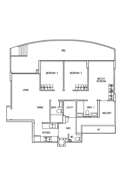 The Tampines Trilliant - Floor Plan