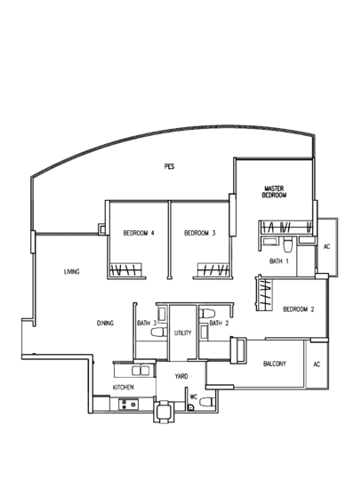 The Tampines Trilliant - Floor Plan
