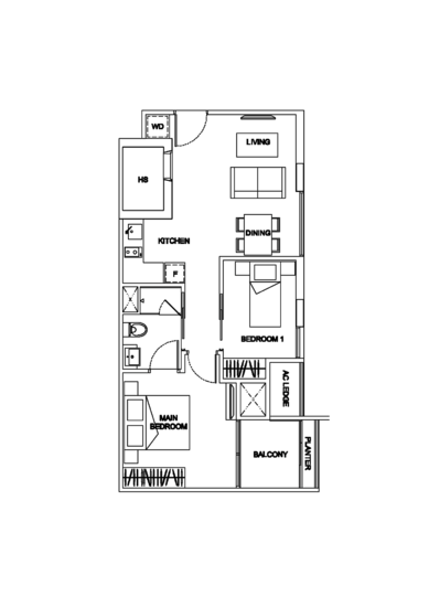 The Promenade @ Pelikat - Floor Plan