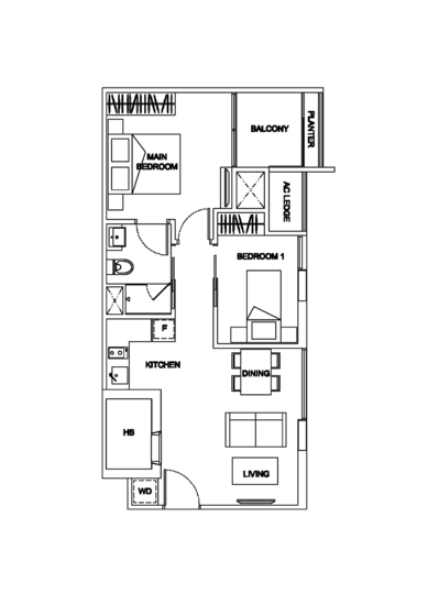 The Promenade @ Pelikat - Floor Plan