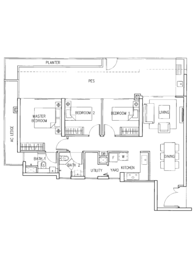 Eight Riversuites - Floor Plan
