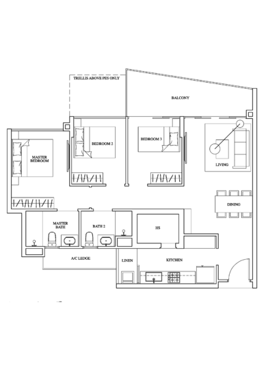 1 Canberra - Floor Plan