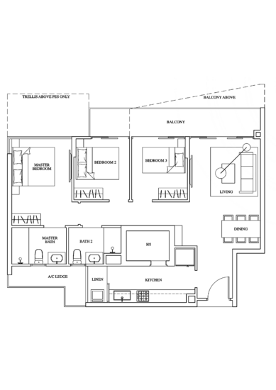 1 Canberra - Floor Plan