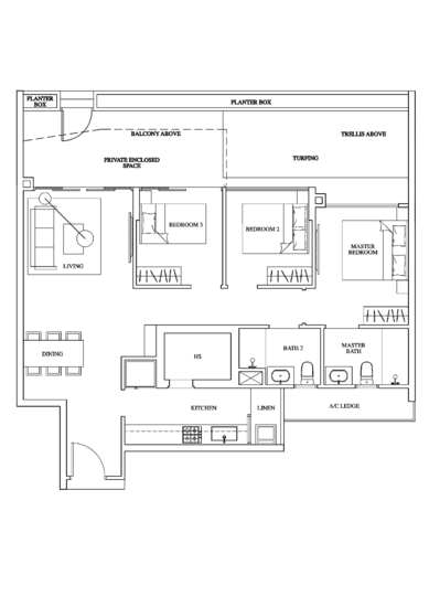1 Canberra - Floor Plan