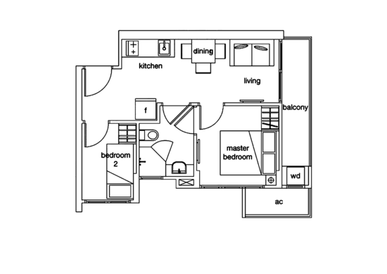 Qube Suites - Floor Plan