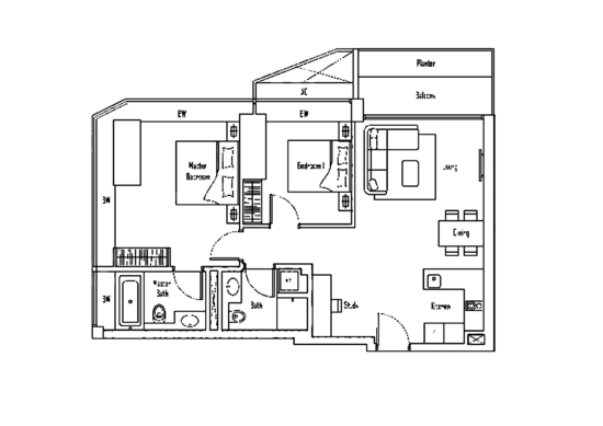 V on Shenton - Floor Plan