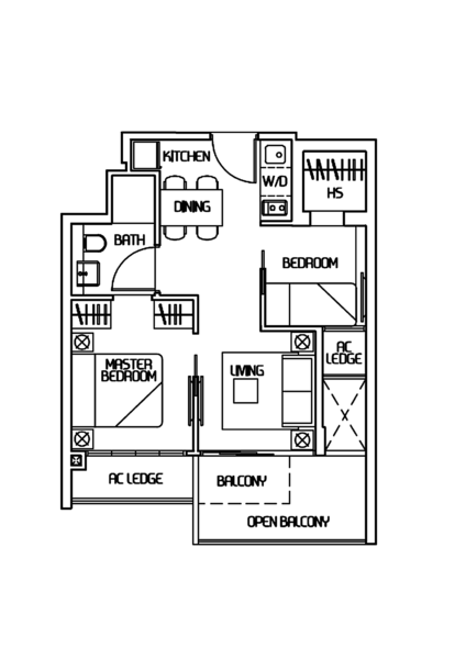 Stellar RV, 408 River Valley Road, 2 Bedrooms, 538 sqft, Condominium For Rent, by Seah Hou Kiat Eric, 500136209 - PropertyGuru.com.sg