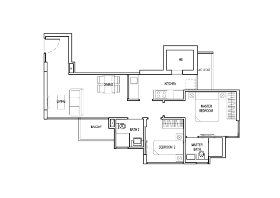 Tropika East - Floor Plan